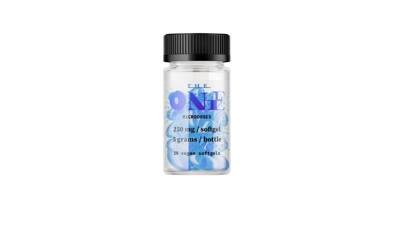 THE ONE: 20-Count 250mg Microdose Soft Gels - Blue
