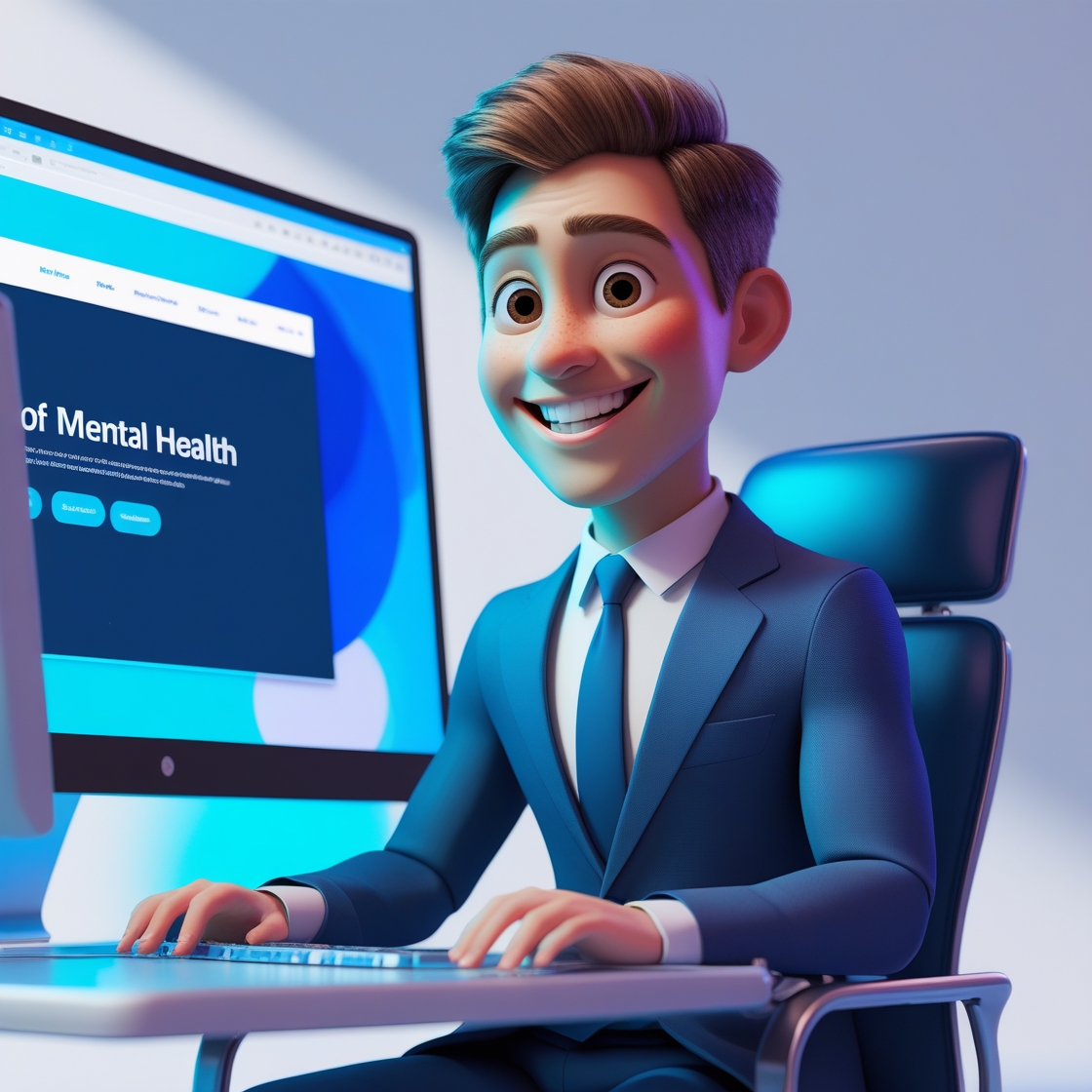 leonardo phoenix 10 a lush 3d render of a young business man w 1