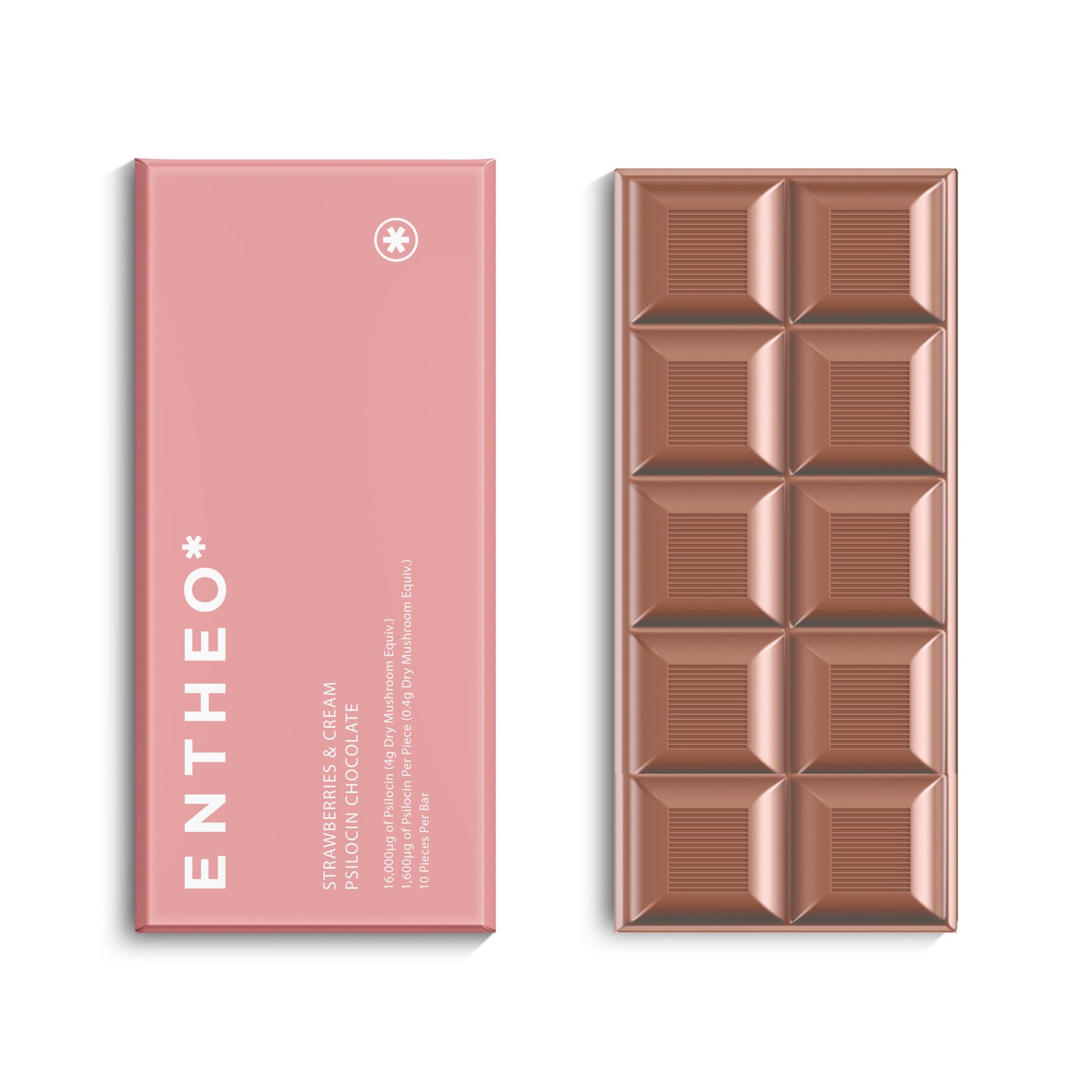 strawberries & cream chocolate bar | 4 grams