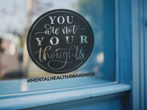 you are not your thoughts mental health awareness sticker